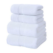 Twfbrm 4-teiliges Badetuch-Set, 100 % ringgesponnene Baumwolle, 400 g/m²
