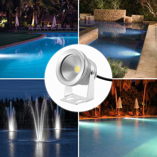 Reflektor podwodny LED 12V 10W IP67, biały