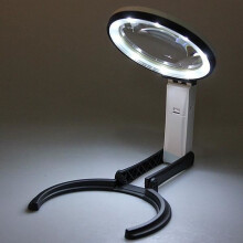 10 LED-suurennuslamppu, taitettava optinen linssi, 2x 5x suurennus, 110-240V, EU-pistoke