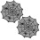 Black Spider Web Placemats Halloween Theme 2 Pcs 1