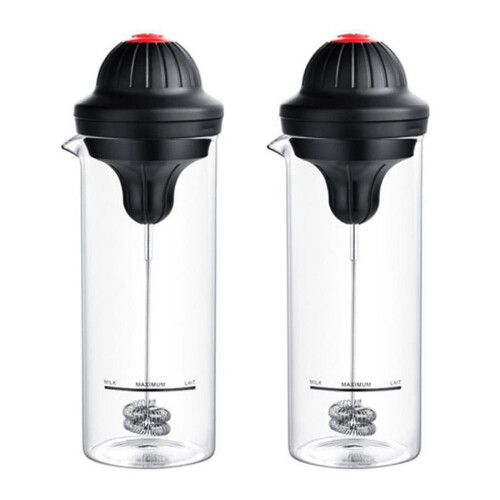 Mousseur à lait électrique avec pichet en verre 450 ml