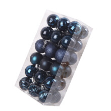 Staron 36pcs Black Shatterproof Christmas Balls 40mm