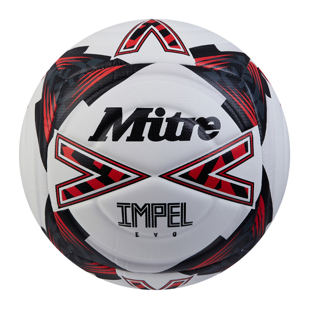 Mitre (5, White/Black/Red) Impel Evo Football