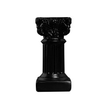 Classic Greek Statue Resin Pillar Desktop Decor Black