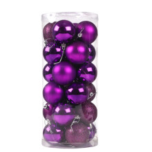 Christmas tree ball ornament purple 80mm