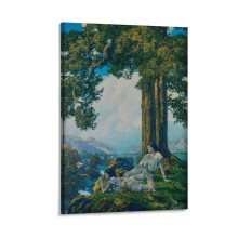 Maxfield Parrish vászonkép falra szerelhető mintával, 40x60 cm-es méretben