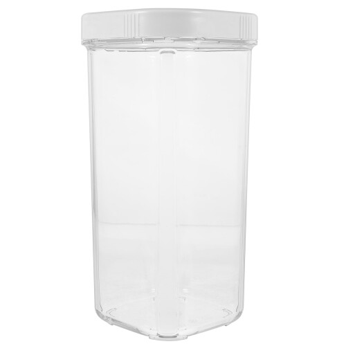 Barattolo in PET bianco da 1500 ml con coperchio a vite
