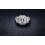Emerald Cut Cubic Zirconia Ring 18k White Gold Plated Size 1