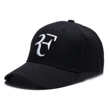 Lippis, uusi tennistähti Roger Federer 3D-brodeerattu isälippis unisex snapback-baseballlippis - musta