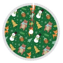 Christmas Tree Skirt 48 Inch Rustic Holiday Decor