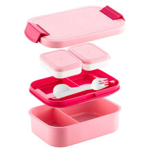 Dvojvrstvová nepriepustná Bento krabica pre dospelých, zelená
