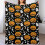 Halloween flannel throw blanket ghost skeleton pumpkin 1