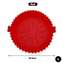 Teglia da forno in silicone antiaderente rotonda da 18 cm per friggitrice ad aria