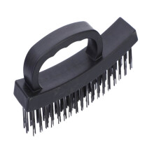 Escova de arame de aço WILEQEP de 6 polegadas para remoção de tinta e