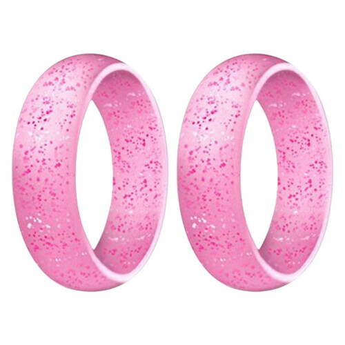 Alliance en silicone rose, largeur 5,7 mm, taille 9x2