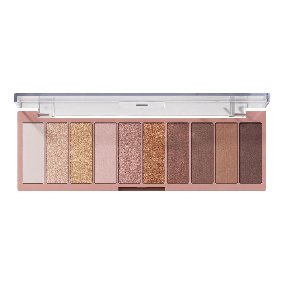 E.l.f. Perfect 10 Eyeshadow Palette, Ten Ultra-Pigmented Neutral Shades, Blendable Formula, Vegan & Cruelty-Free, Need It Nude (Packaging May Vary) Not,Specified
