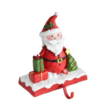 Gancho para calcetín navideño, colgador de repisa de chimenea