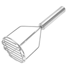 Potatisstötare i rostfritt stål med långt handtag