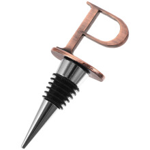 Bouchon de vin en alliage de zinc avec joint en silicone