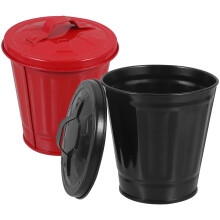 Poubelle de bureau en fer galvanisé 9,3 cm