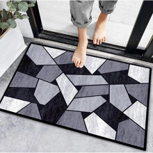 Welcome doormat for entrance with slip-resistant backing