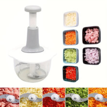 Broyeur à légumes et presse-ail en acier inoxydable 1,5 L