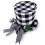 Christmas Tree Topper Red Black Plaid Hat 1 Piece 2