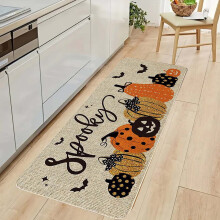 Halloween pumpkin floor mat kitchen bathroom entrance