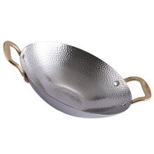 Stainless Steel Wok with Double Handles 1 Piece