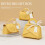 Faux Leather Handbag-Shaped Gift Bag with Ribbon Bow Handle 1
