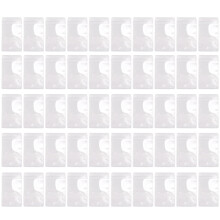 Clear Plastic Name Tag Holders Vertical 50 pcs