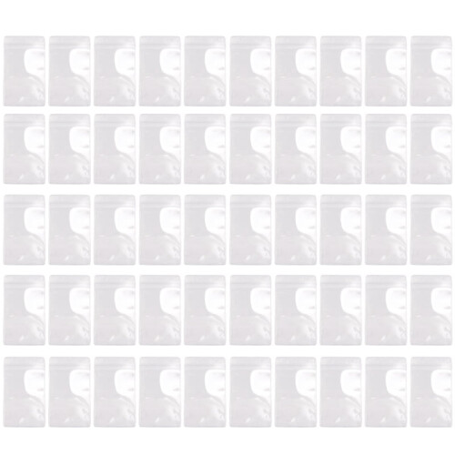 Clear Plastic Name Tag Holders Vertical 50 pcs