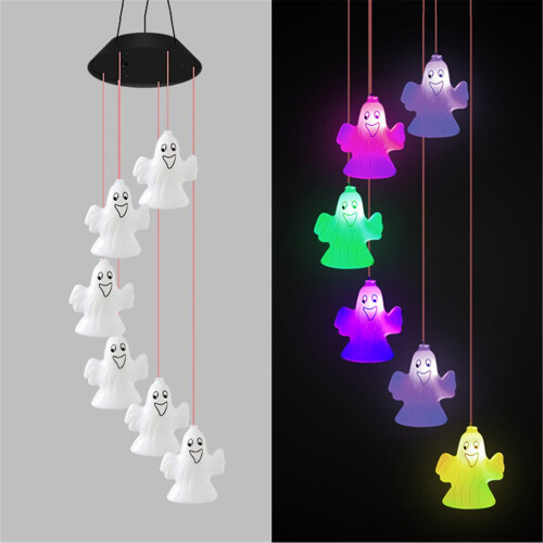 Halloween wind chime lantern LED string colorful doll