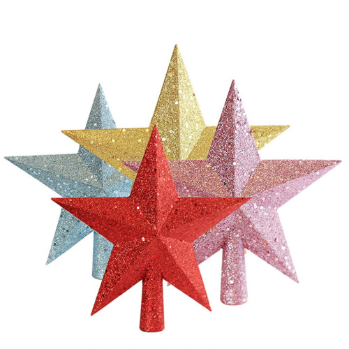 Godom Christmas Tree Top Star Ornament 4 pcs