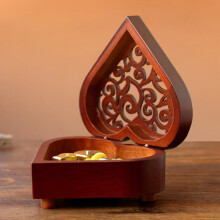 Hand Crank Wooden Music Box11x10x5cm