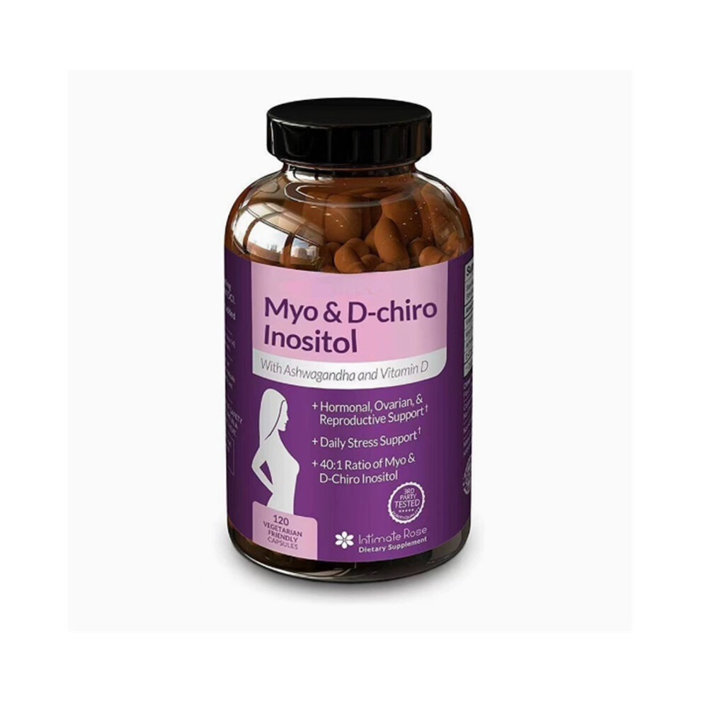 (1PC) Myo-Inositol Supplement with Ashwagandha and Vitamin D - 120 Capsules