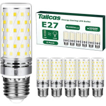 E27 LED-lamppu, 12 W, viileä valkoinen 6000 K, 10 kpl:n pakkaus, 1450 lm, 360:n valokulma, vastaa 100 W:n E27-halogeenilamppua, AC