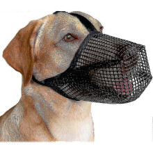 (XL, Black) Dog Muzzle With Adjustable Straps, Soft Mesh Covered Muzzles For Small Medium Large Dogs