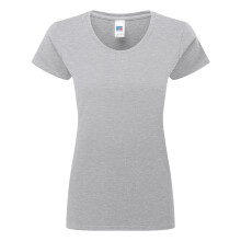 (S, Light Oxford) Russell Womens/Ladies Authentic Classic T-Shirt