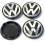 4 κέντρα ζαντών VW, τάσια τροχών, ζάντες αλουμινίου 65 mm, έμβλημα Volkswagen 1