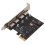 Κάρτα επέκτασης PCI E σε USB 3.0, 4 θύρες, 5Gbps, τροφοδοτικό υψηλής ταχύτητας 1
