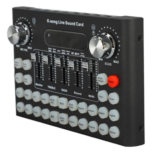 Μίκτης ήχου - SURENHAP - Συμπαγής 820 mAh - 18 κουμπιά ειδικών εφέ - Bluetooth 5.0 - Πολύγλωσσο
