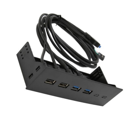 Μπροστινός διανομέας USB 3.0 υψηλής ταχύτητας 5Gbps 4 θυρών 5,25 ιντσών Tbest για υπολογιστή
