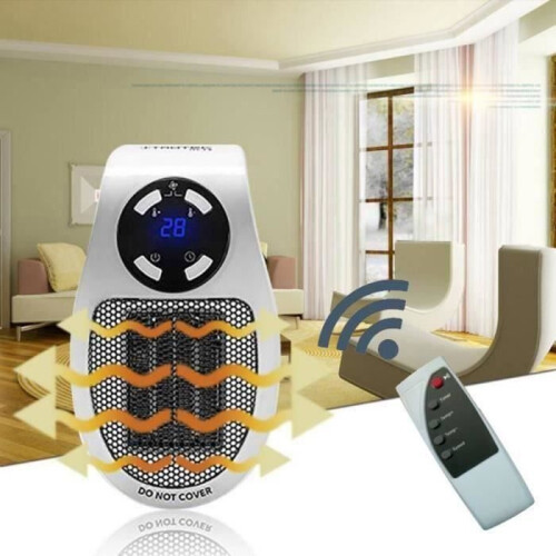 Ηλεκτρικό καλοριφέρ - CASEME - 500W - Για μπάνιο - Με τηλεχειριστήριο - Λευκό