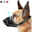 (S, Black) Dog Muzzle, Soft Nylon Anti-dropping Muzzle, Air Mesh Breathable Drinkable Dog Muzzle With Adjustable Loop 1