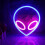 Επιτοίχια πινακίδα LED Alien Head Neon - Φως Νέον, Alien LED Neon, Διακοσμητικό φωτιστικό τοίχου 1