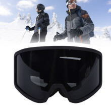 Graue Skibrille 2-Lagen Anti-Beschlag UV-Schutz