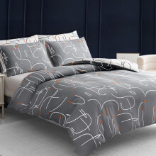 Printed Microfiber Duvet Cover Set Ultrasoft