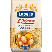 Lubella Jajeczna 5 jaj Makaron nitki 400 g