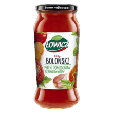 Łowicz Sos Boloński w Słoiku - Pomidorowy do Makaronu Spaghetti Włoski 500g